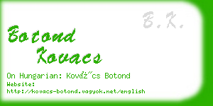 botond kovacs business card